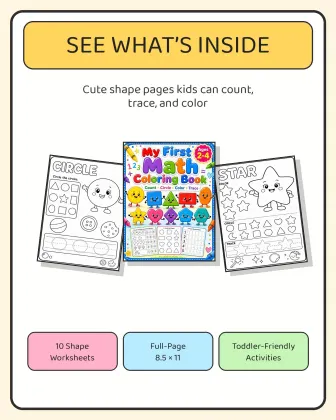 Shape Recognition Worksheets for Toddlers printable page preview 2