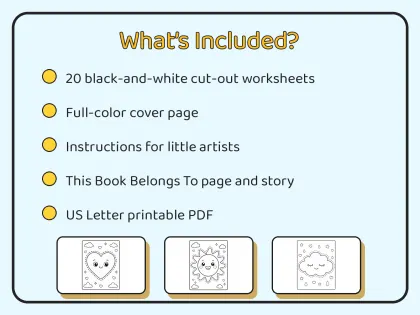 My First Cut-Out Shapes for Toddlers printable page preview 2