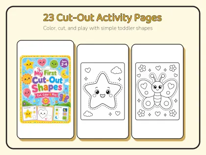 My First Cut-Out Shapes for Toddlers printable page preview 1