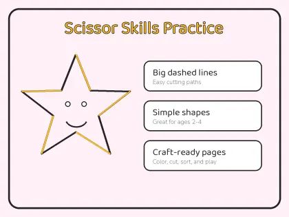 My First Cut-Out Shapes for Toddlers printable page preview 3