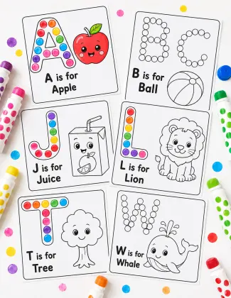 ABC Dot Marker Alphabet Worksheets printable page preview 3