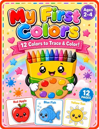 My First Colors Coloring Book for Toddlers cover thumbnail