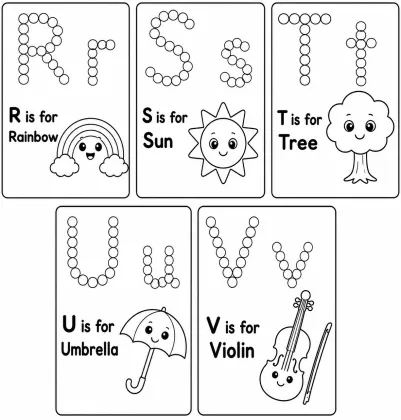 ABC Dot Marker Alphabet Worksheets printable page preview 1
